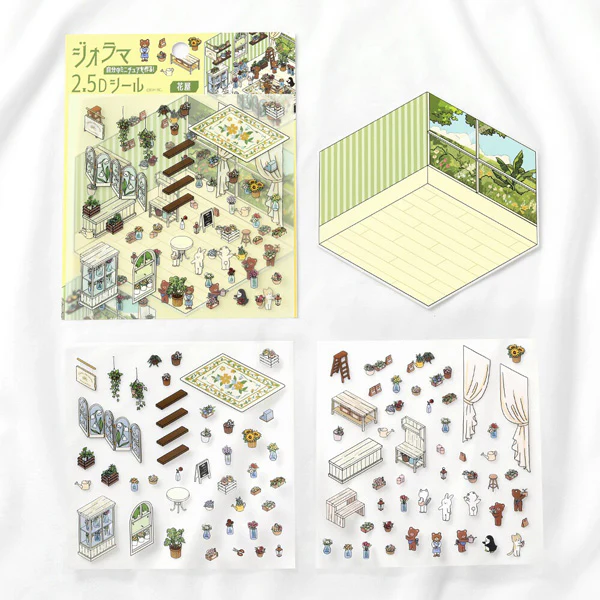 Stickers Diorama 2.5D - Florist - Image 3