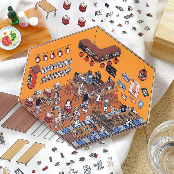 Stickers Diorama 2.5D - Izakaya