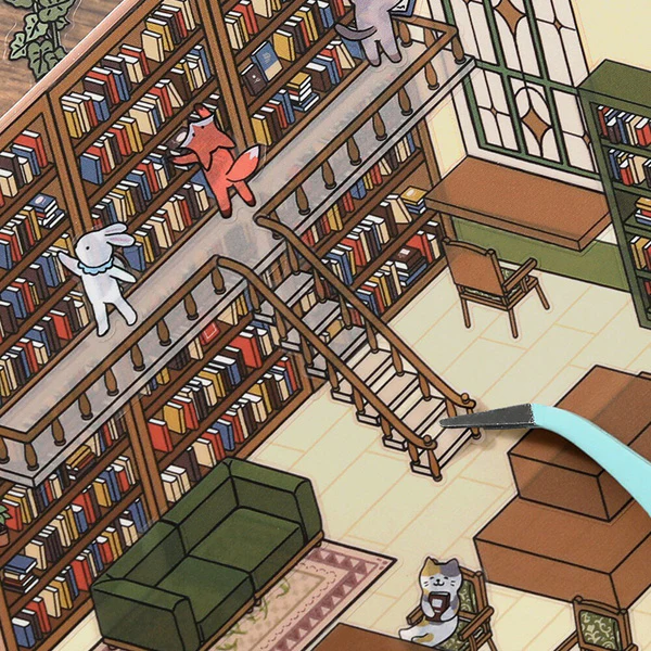 Stickers Diorama 2.5D - Library - Image 5