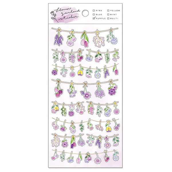 Stickers Flower Land - Purple