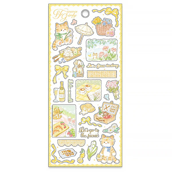 Stickers Fuwa Girly - Picnic