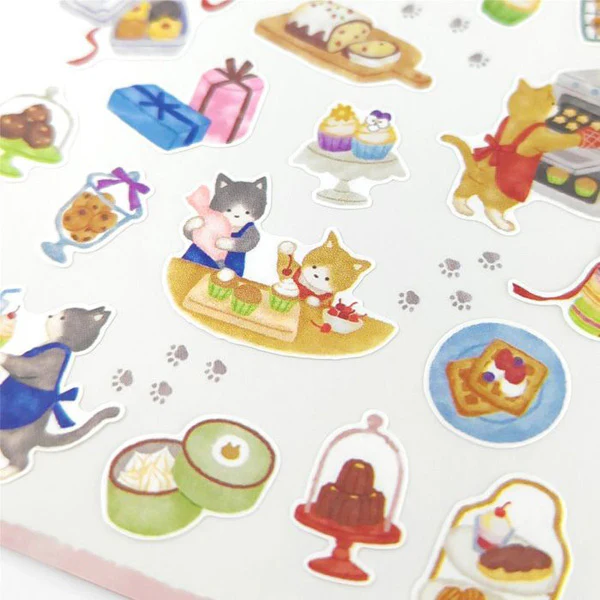 Stickers Little Kitchen - Cat Confectionery Shop
