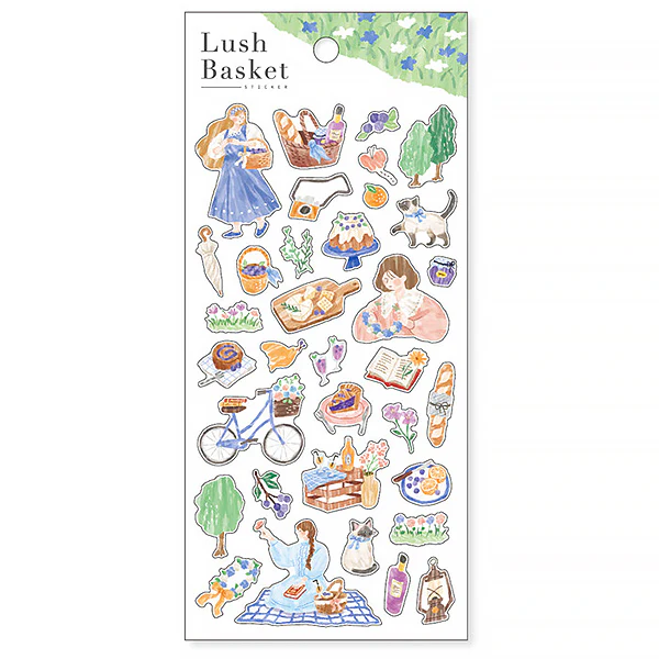 Stickers Lush Basket - Blue