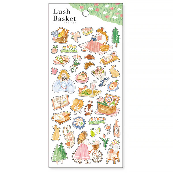 Stickers Lush Basket - Pink