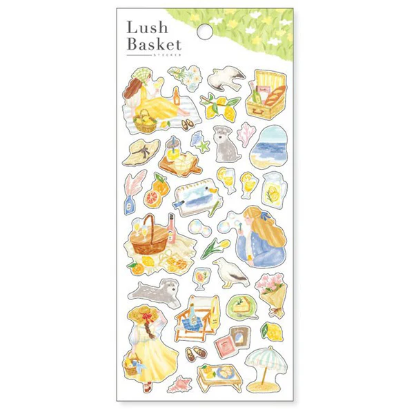 Stickers Lush Basket - Yellow