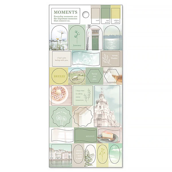 Stickers Moments - Green Tone