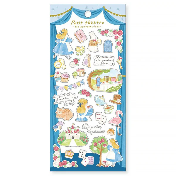Stickers Petit Théâtre - Alice Au Pays des Merveilles