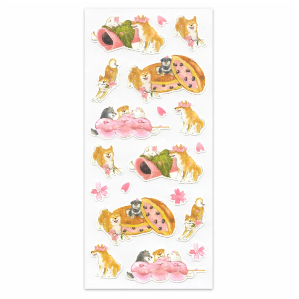 Stickers Sakura Shiba - Japanese Dessert - Image 2
