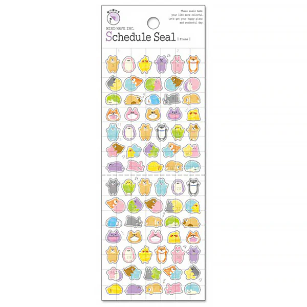 Stickers Schedule Seal - Kawaii Animals - Image 2