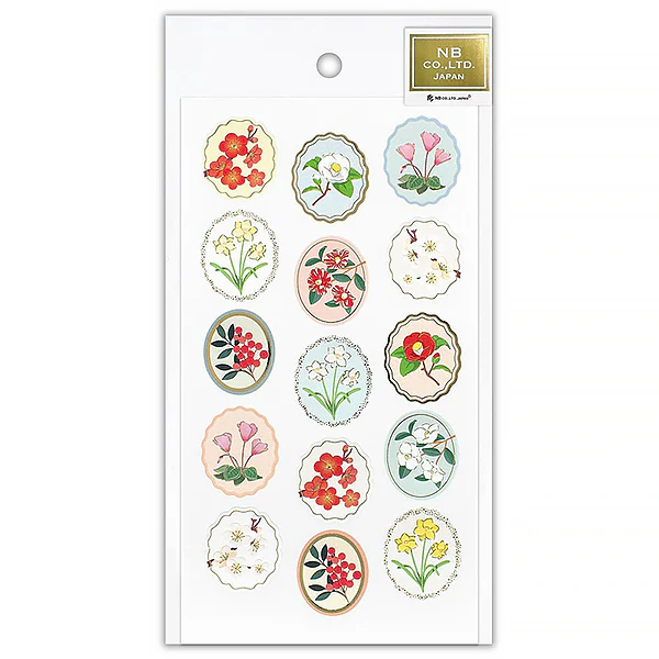 Stickers Seal Pearl - Winter Flowers - Image 2