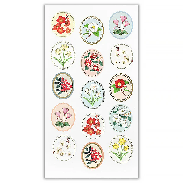 Stickers Seal Pearl - Winter Flowers - Image 3