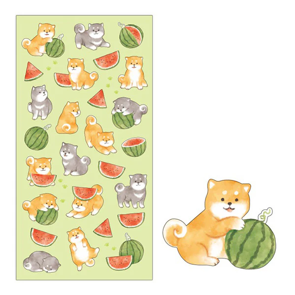 Stickers Shiba Watermelon - Summer