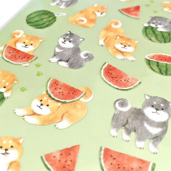 Stickers Shiba Watermelon - Summer - Image 2