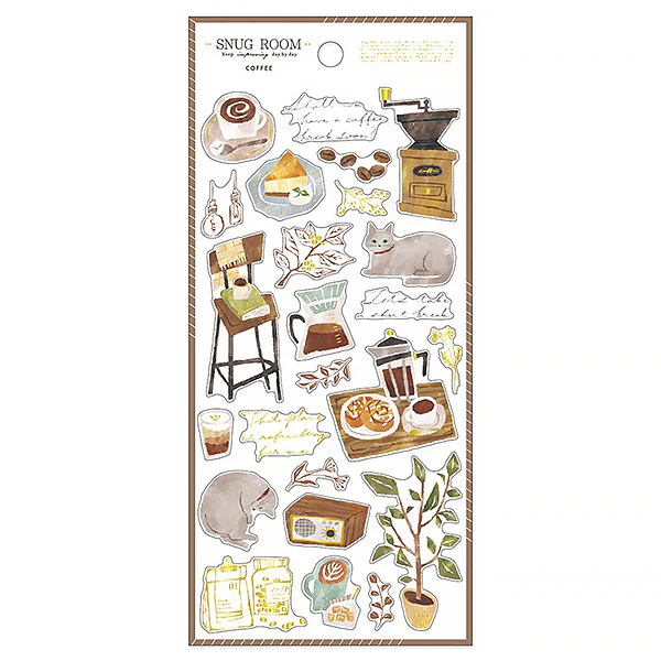 Stickers Snug Room Chat - Coffee