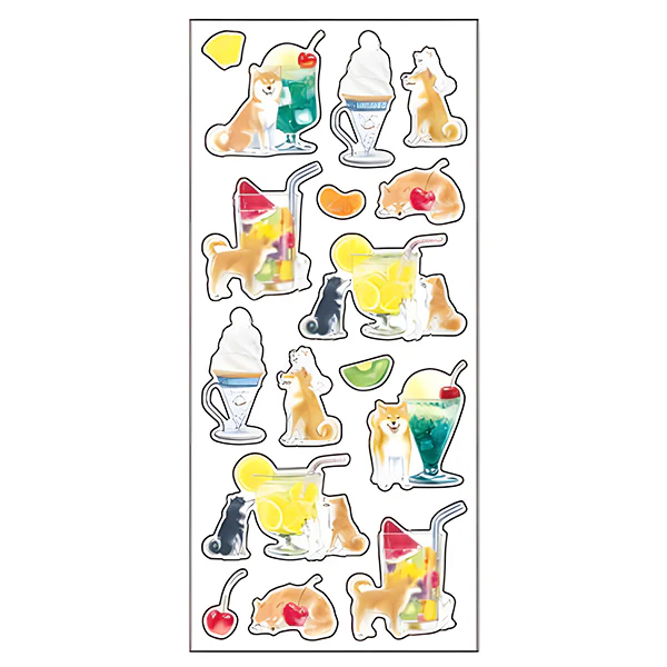 Stickers Summer Shiba - Drinks - Image 2