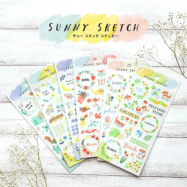 Stickers Sunny sketch - Beige - Image 3