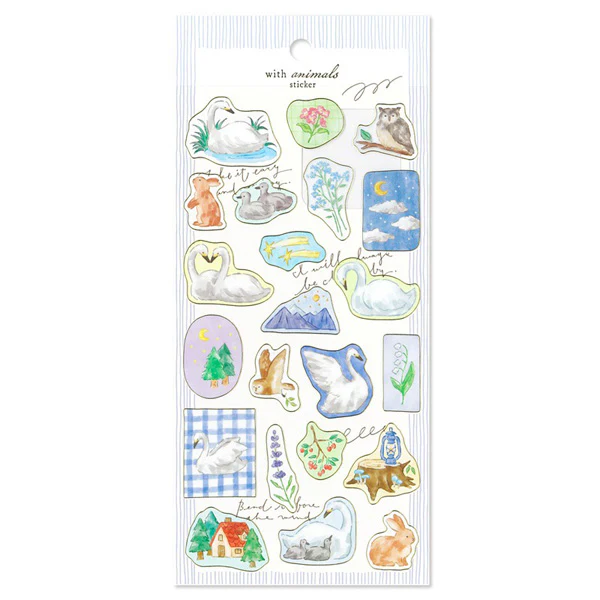 Stickers With Animals - Swan