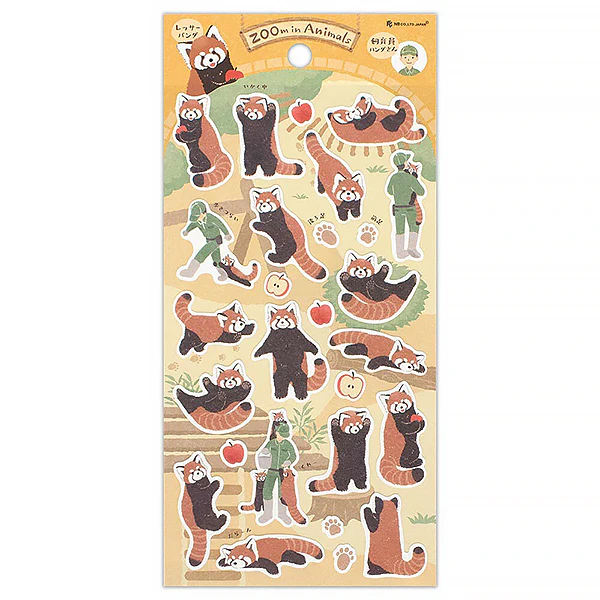 Stickers Zoom in Animals - Panda Roux