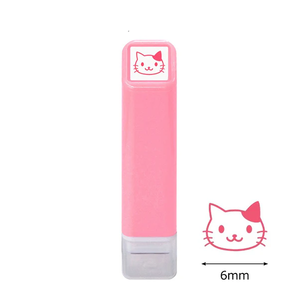 Tampon Avec Encre Uka - Pink Cat - Image 2
