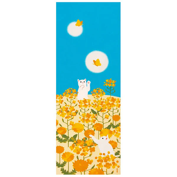 Tenugui Chat - Tournesol - Image 2