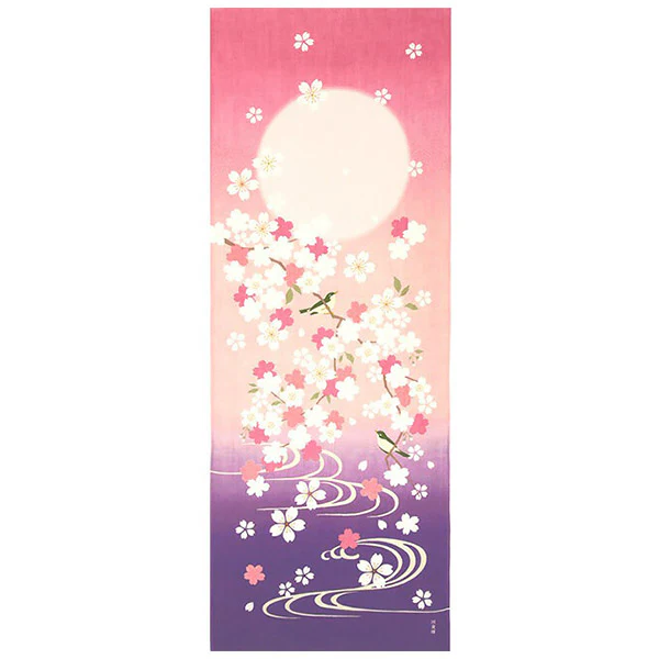 Tenugui Fleur de Cerisier & Rossignol