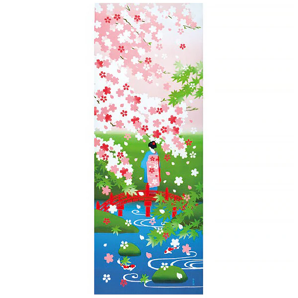 Tenugui Geisha Sakura