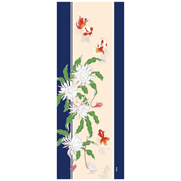 Tenugui Goldfish In Moonlight Beauty