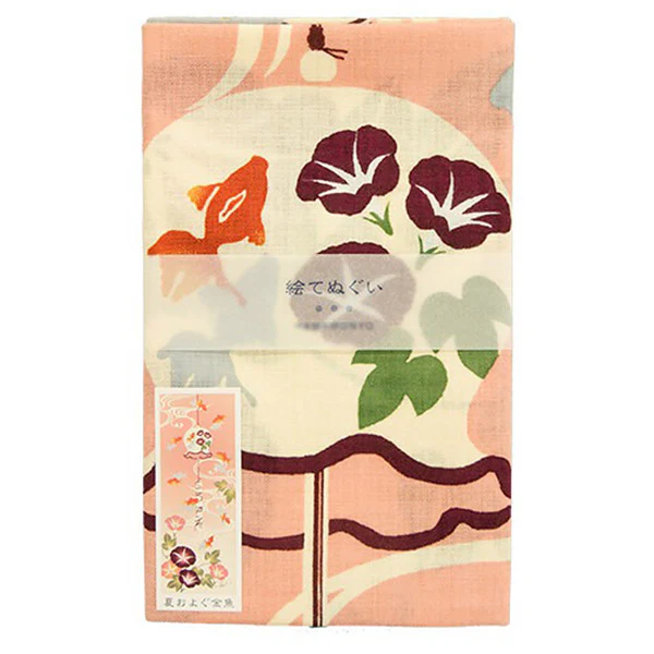 Tenugui Goldfish Pink, Your Life - Image 2