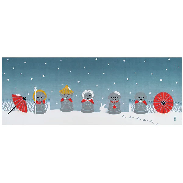 Tenugui Jizo & Snow