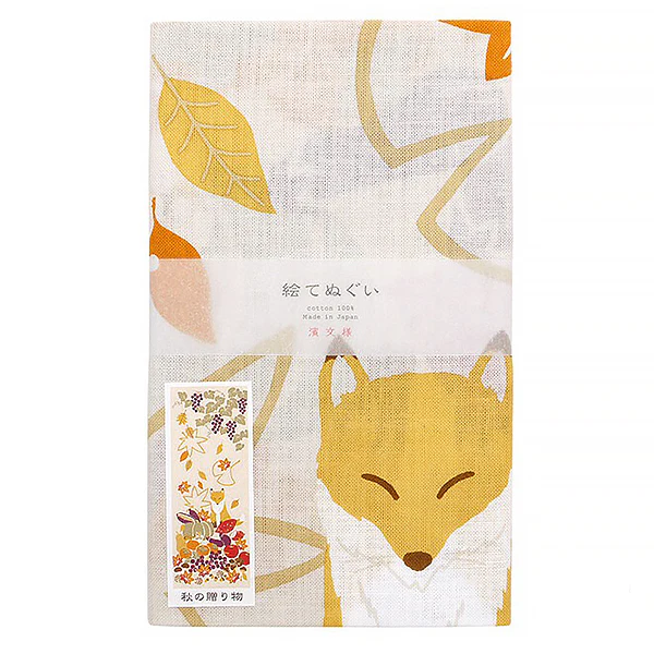 Tenugui Kitsune & Autumn Gifts - Image 2
