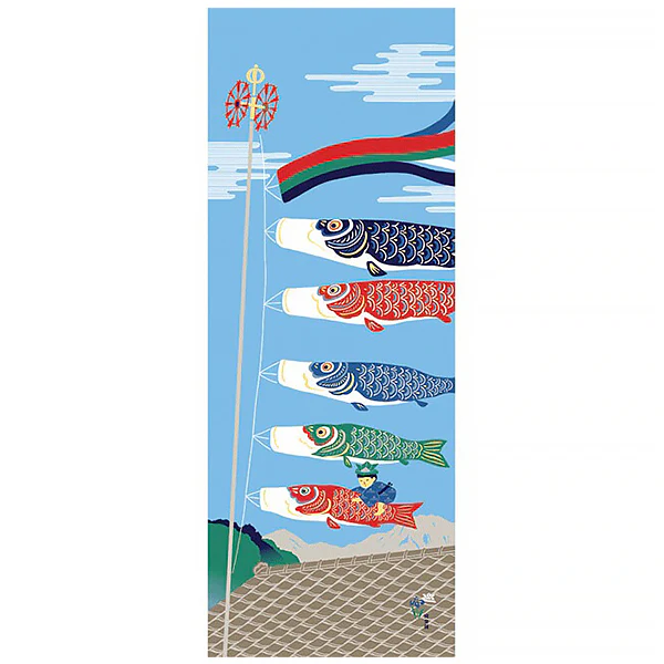 Tenugui Koinobori -  Carp Streamer in the Sky