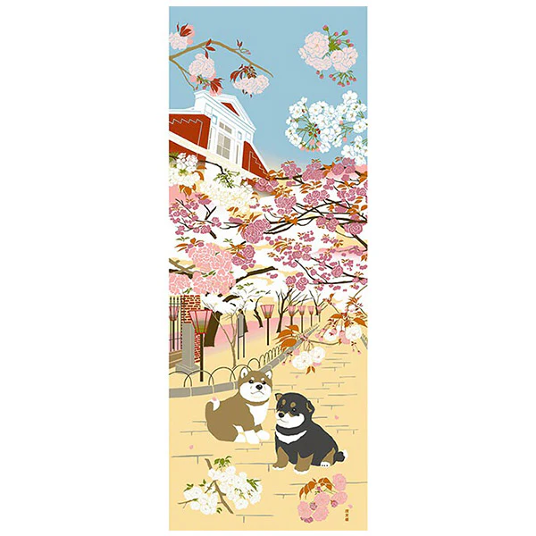 Tenugui Shiba Inu - Spring Urara