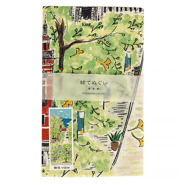 Tenugui Yokohama, Green View - Image 2