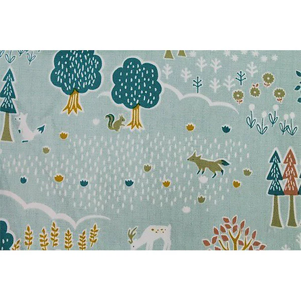 Tissu Japonais Forest - Bleu, 50x50cm - Image 2