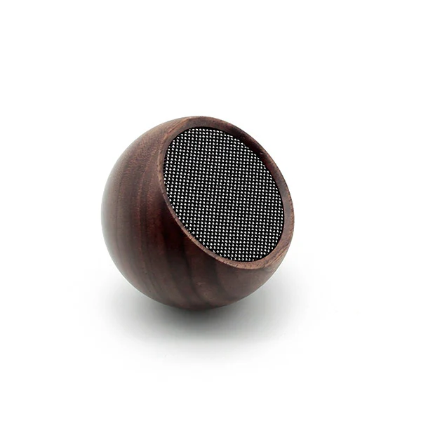 Tumbler Selfie Speaker - Enceinte Bluetooth Bascule en Bois, Noyer - Image 5