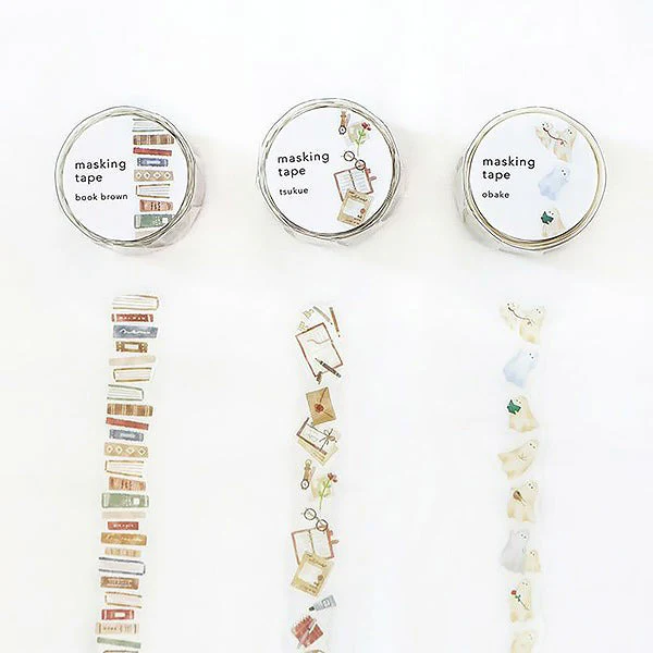 Washi Tape Die Cut - Book Brown - Image 2