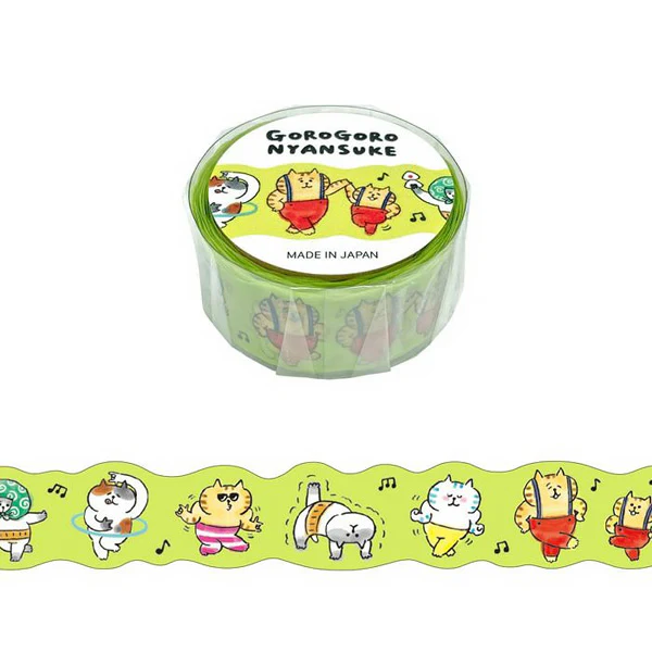 Washi Tape Chat Gorogoro Nyansuke - Dance With Everyone