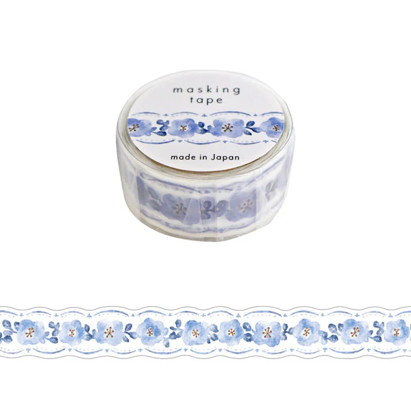 Washi Tape Flower - Blue Blue