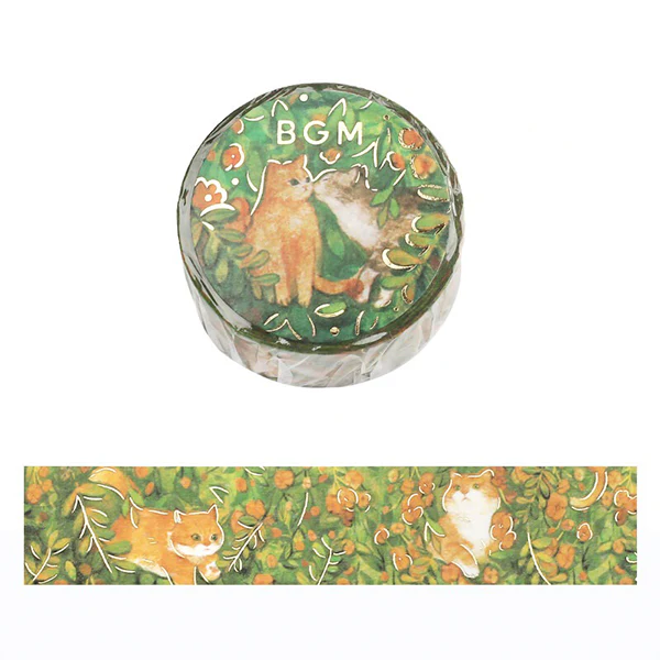 Washi Tape Flower & Cat - Find Me