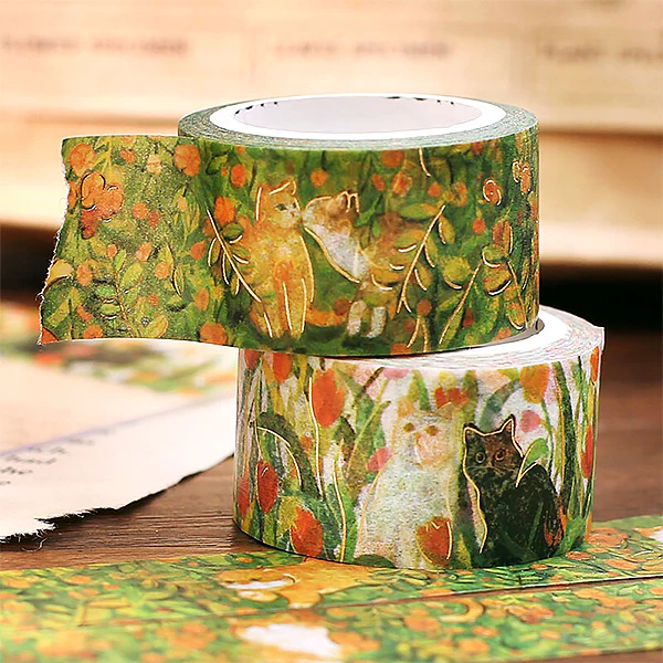 Washi Tape Flower & Cat - Find Me - Image 3