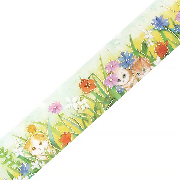 Washi Tape Flower & Cat - Late Afternoon Kitty - Image 2