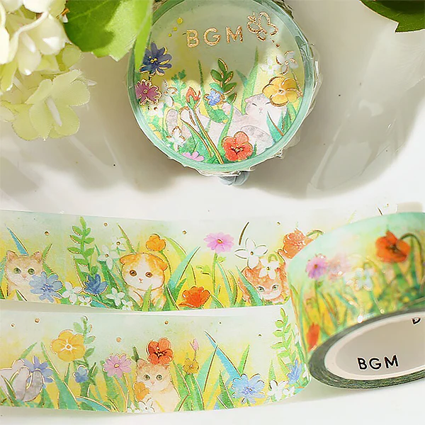 Washi Tape Flower & Cat - Late Afternoon Kitty - Image 3