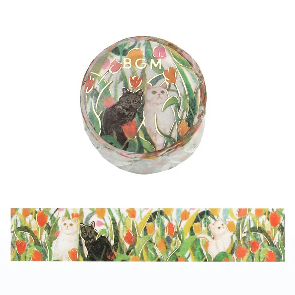 Washi Tape Flower & Cat - Let's Play Together - Image 2