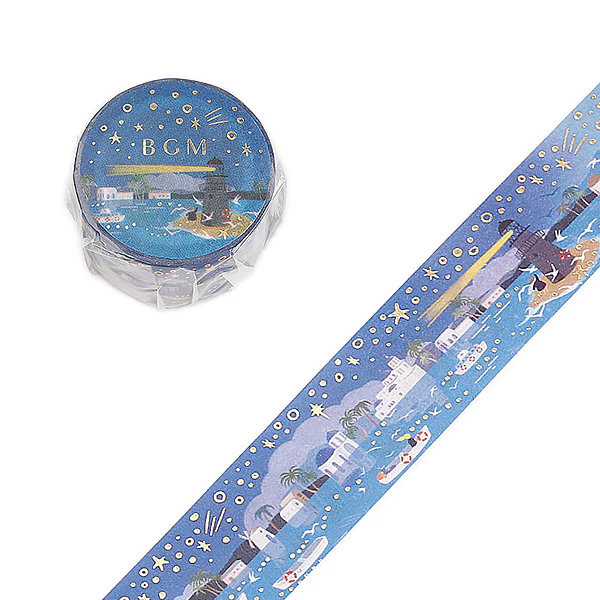 Washi Tape Harbor Lighthouse