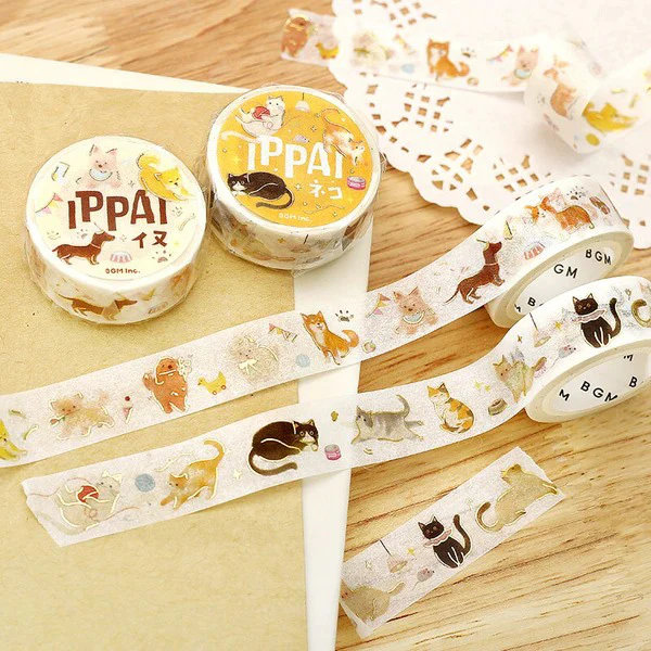 Washi Tape Ippai - Cat