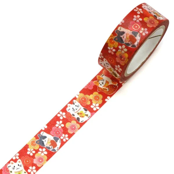 Washi Tape Kimono - Maneki Neko - Image 2