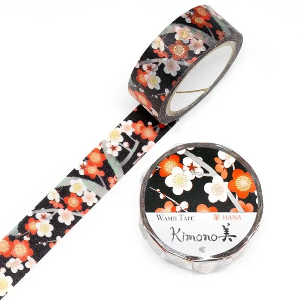 Washi Tape Kimono - Plum