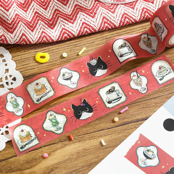 Washi Tape Kuroneko - Cafe Frame