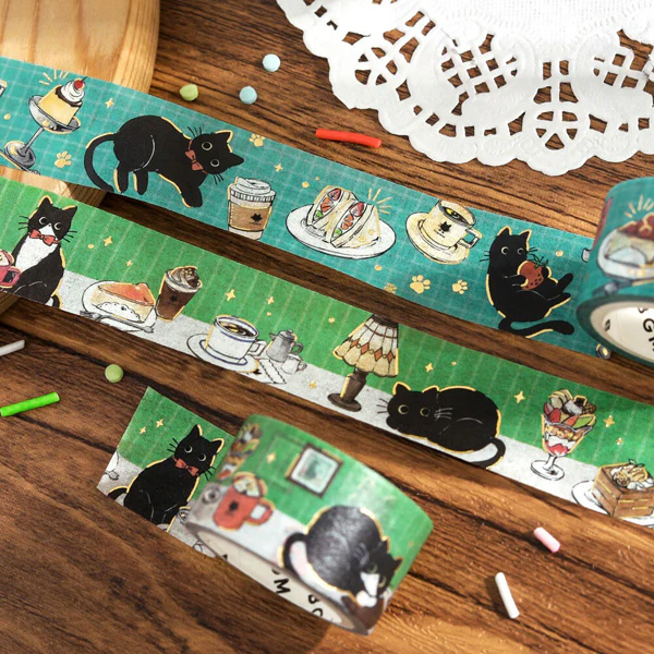 Washi Tape Kuroneko - Cafe Table - Image 3