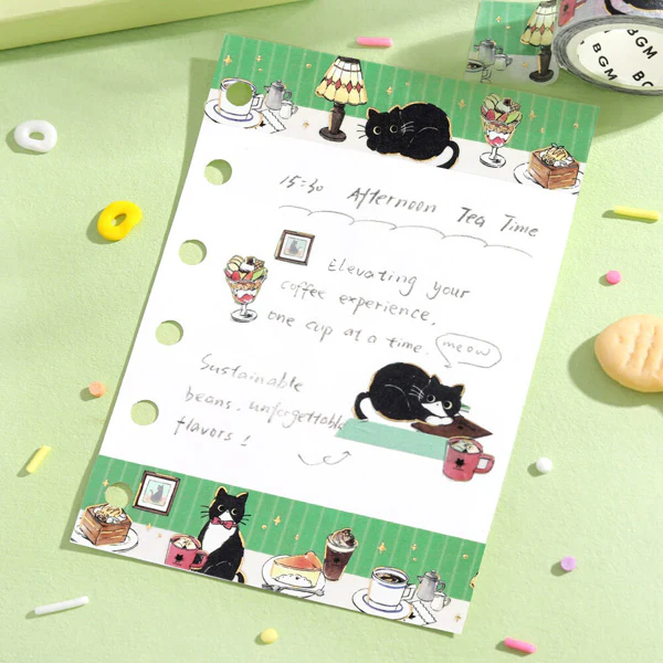 Washi Tape Kuroneko - Cafe Table - Image 5